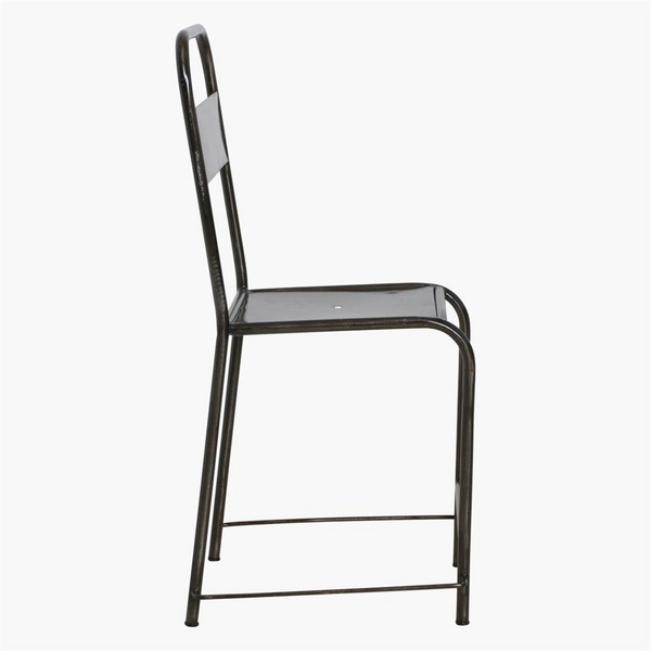 Java Barhocker Eisen Antique-Silber Iron 340x350x890mm