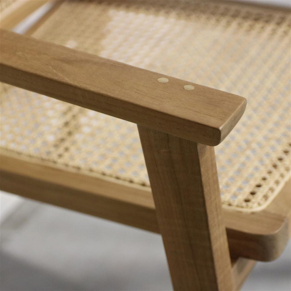 Nova Essstuhl mit Armlehne Wood, Rattan