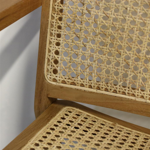 Nova Essstuhl mit Armlehne Wood, Rattan