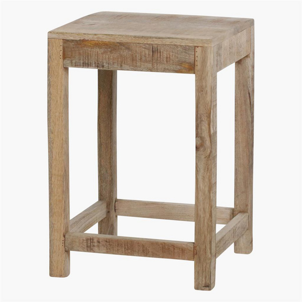 Vintage Mango Hocker quadratisch Mango wood