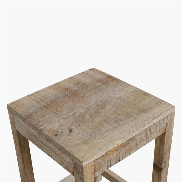 Vintage Mango Hocker quadratisch Mango wood