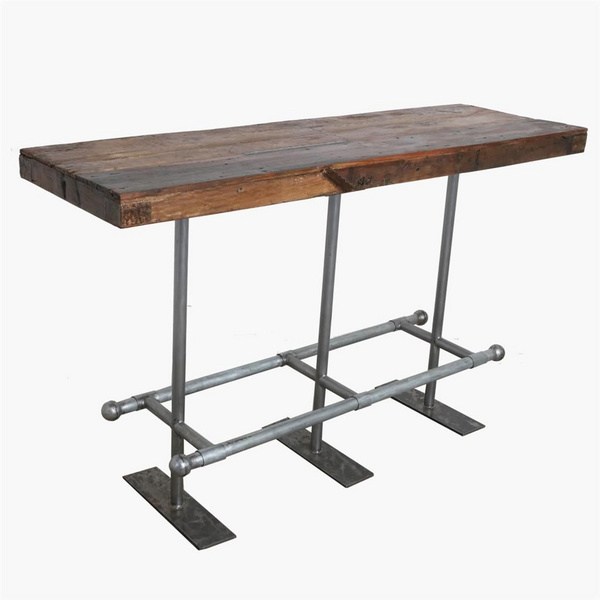 Market Bartisch mit Eisenfüßen Wood