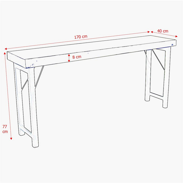 Market Konsolentisch weiß Wood