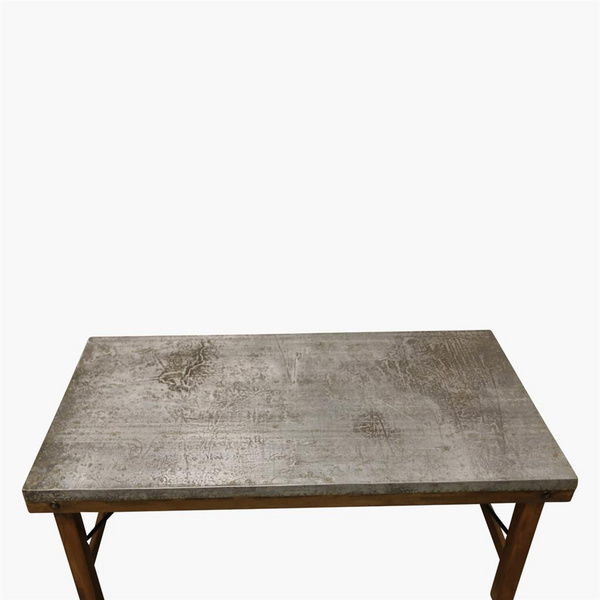 Market Kaffeetisch mit Zinkblech Wood