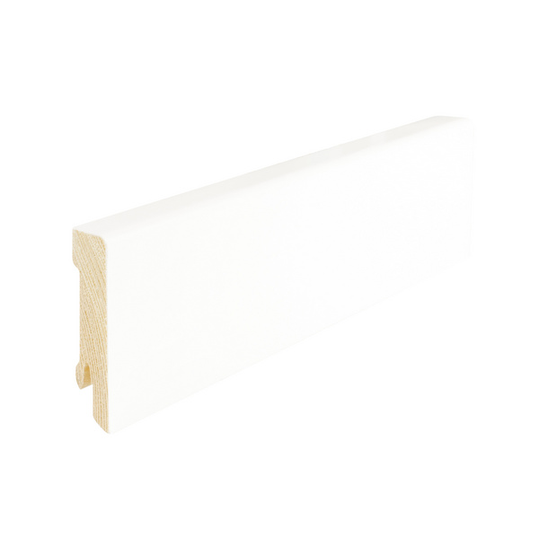Sockelleiste Profil SB 631 UMW wasserfest verleimt foliert weiß ähnl. RAL 9016 2400x58x16mm