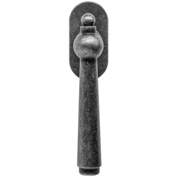 Leogang Fenstergriff 7x35mm, Schwarz patiniert, 90° Rastermechanik, Stütznocken Ø10mm