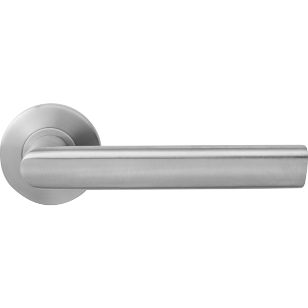 Advantage Rosettengarnitur "L-Form TRE" BB, Edelstahl matt, Nylon Unterkonstruktion, Ø55mm