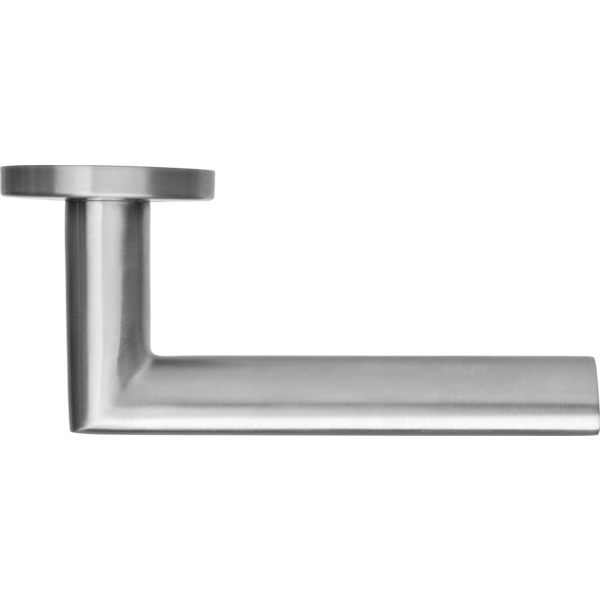 Advantage Rosettengarnitur "L-Form TRE" BB, Edelstahl matt, Nylon Unterkonstruktion, Ø55mm