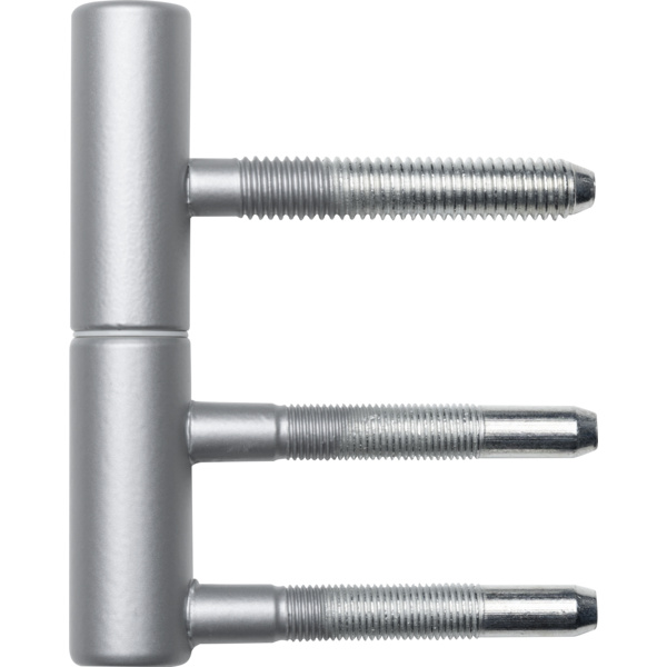 Türband 2-teilig, Silbergrau für Holzzargen, Ø15mm, mit Nylonhülse 2er Set