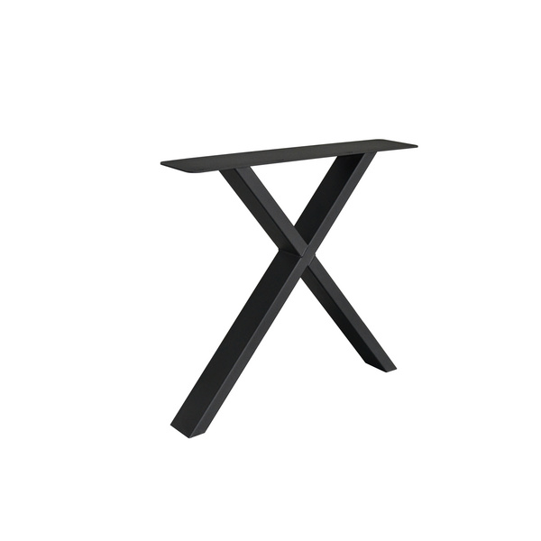 Tischuntergestell Iron Line Fineline X Metall Black, Material 100x40mm, 72x78cm (HxB)