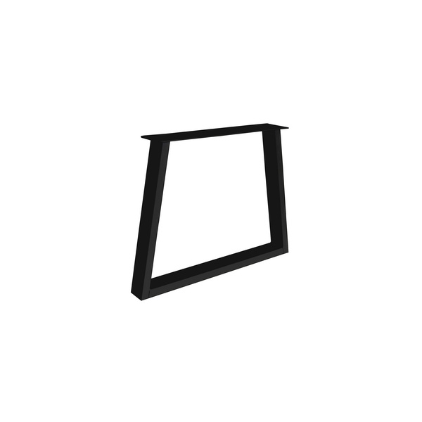 Tischuntergestell Iron Line Fineline Trapez Metall Black, Material 100x40mm, 72x95cm (HxB)