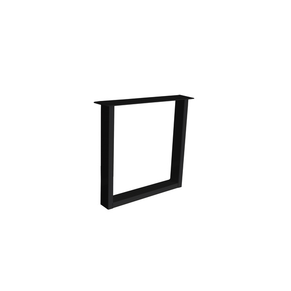 Tischuntergestell Iron Line Fineline U Metall Black, Material 100x40mm, 72x78cm (HxB)