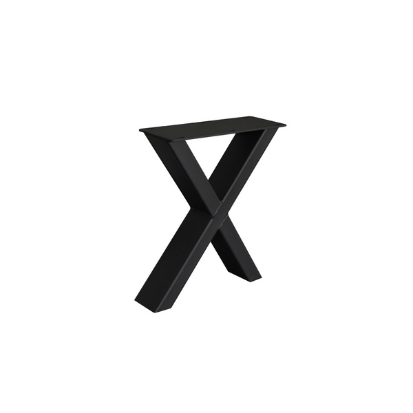 Bankuntergestell Iron Line Fineline X Metall Black, 41x36cm (HxB)