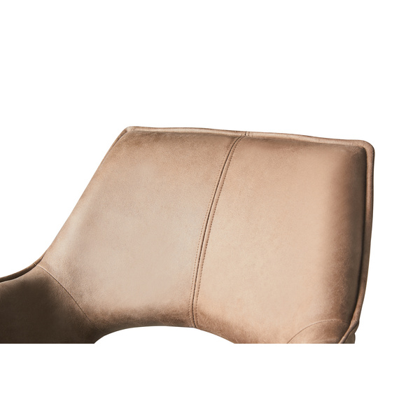 Stuhl Mike Leder New York Farbe.: Brown Format: H:82 B:61 T:44 Sitzh: 50cm