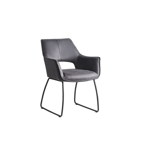 Stuhl Mike Leder New York Farbe.: Anthracite Format: H:82 B:61 T:44 Sitzh: 50cm