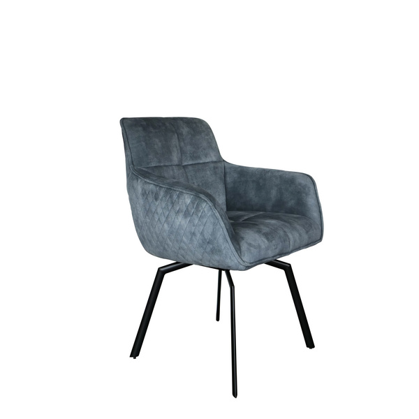 Drehstuhl Peter 360 Grad Stoff Macau Farbe.: Aquamarine Format: H:86 B:60 T:45 Sitzh: 50cm