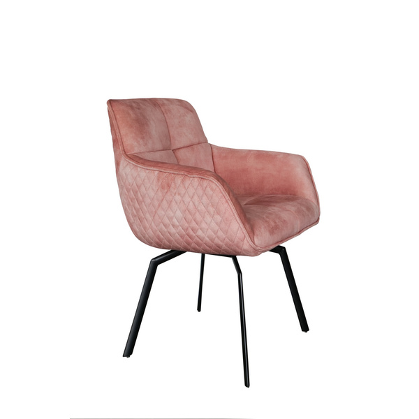 Drehstuhl Peter 360 Grad Stoff Macau Farbe.: Rose Format: H:86 B:60 T:45 Sitzh: 50cm