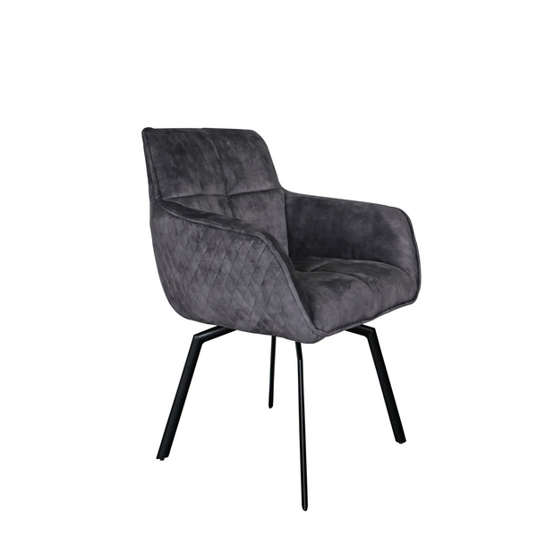 Drehstuhl Peter 360 Grad Stoff Macau Farbe.: Anthracite Format: H:86 B:60 T:45 Sitzh: 50cm