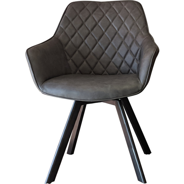 Drehstuhl Ringo Lederoptik Farbe.: Anthracite Format: H:84 B:60 T:45 Sitzh: 43cm