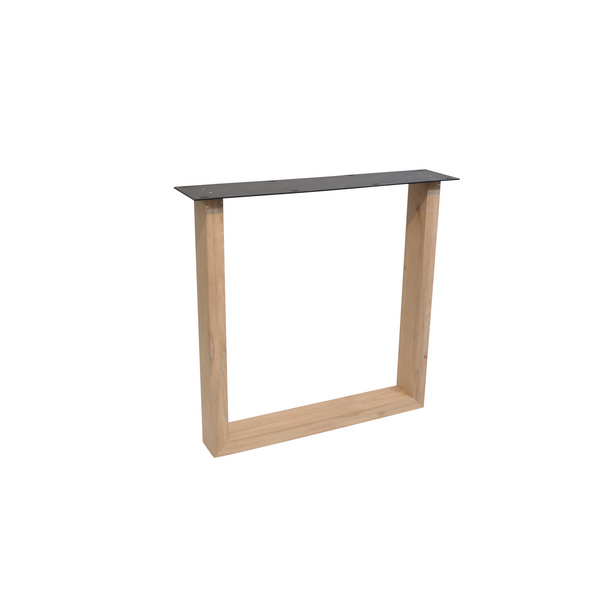 Tischuntergestell Wood Line Fineline U Eiche, Material 100x40mm, 72x78cm (HxB)