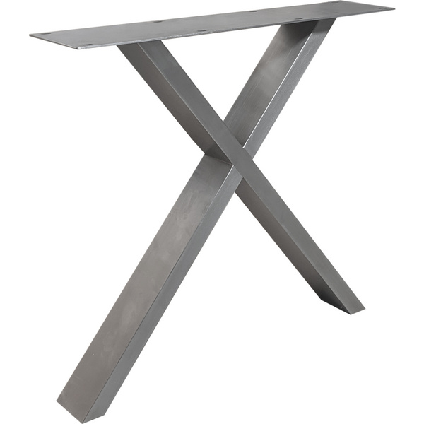 Tischuntergestell Fineline X Edelstahl V2A, Material 100x40mm, 72x78cm (HxB)