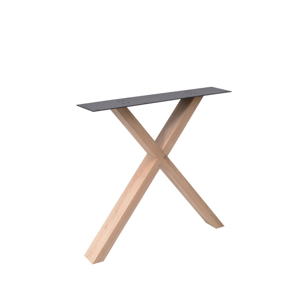 Tischuntergestell Wood Line Fineline X Eiche, Material 100x40mm, 72x78cm (HxB)