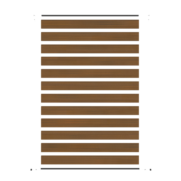 Sichtschutzzaun WPC Teak "Portland"