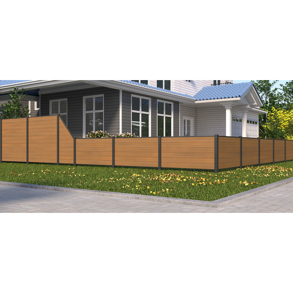 Sichtschutzzaun WPC Teak "Portland"