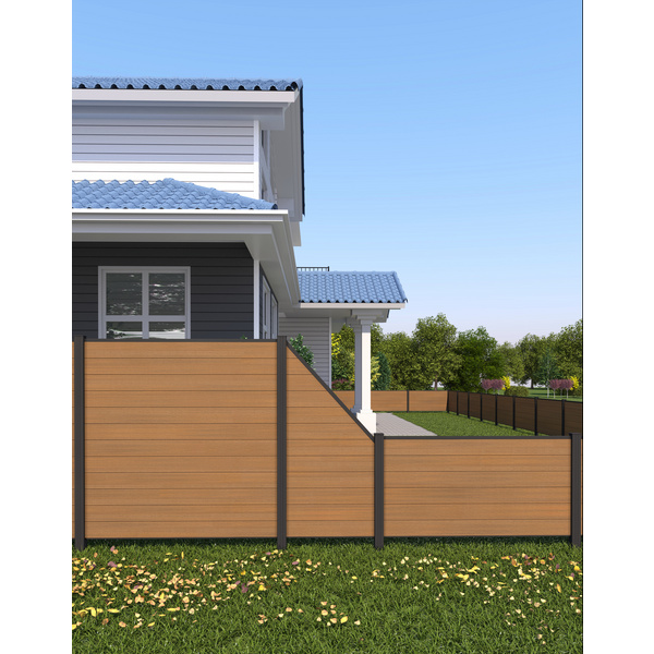 Sichtschutzzaun WPC Teak "Portland"