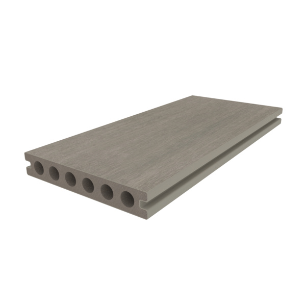 Terrassendiele WPC massiv Antique einseitig Holzstruktur, einseitig glatt, längsseitige Nut, UH02 - 23 x 138 mm