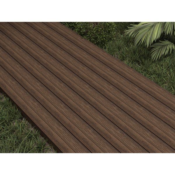 Terrassendiele Ipe einseitig Holzstruktur, einseitig glatt, längsseitige Nut, US01OW - 23 x 138 mm