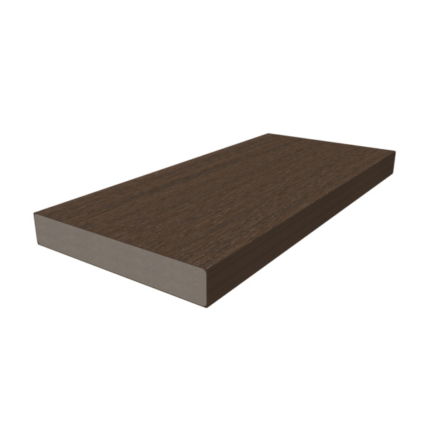Terrassendiele WPC massiv Ipe einseitig Holzstruktur, einseitig glatt, US07 - 23 x 138 mm