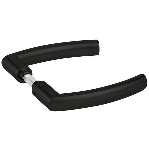 Drückerpaar Mano oval, Schwarz matt