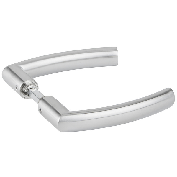 Drückerpaar Mano oval, Edelstahl matt