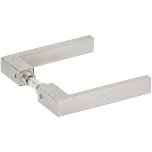 Drückerpaar Quadrino, Edelstahl matt