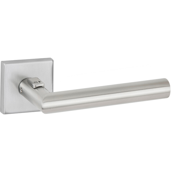 Drückerpaar Volume CleverClose, Edelstahl matt, Klipp-Rosette quadratisch, DIN links