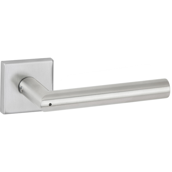Drückerpaar Volume CleverClose, Edelstahl matt, Klipp-Rosette quadratisch, DIN links