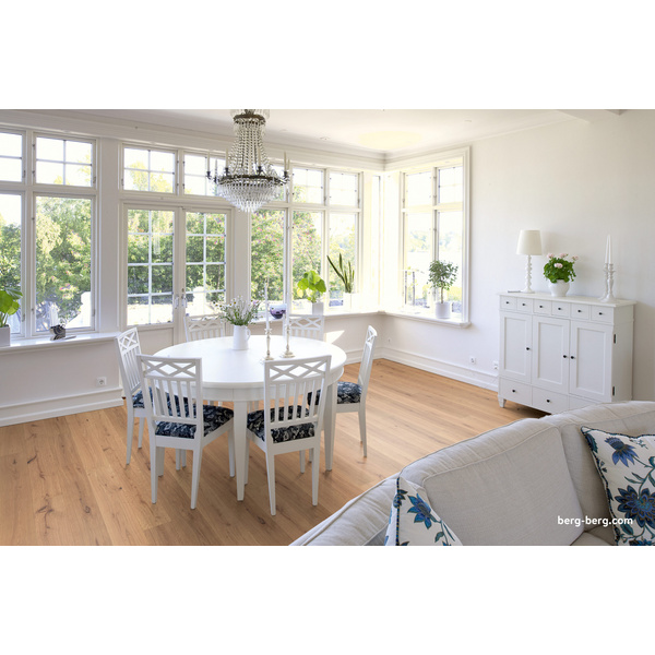 Parkett Eiche Landhausdiele weiß geölt Raskamåla - XXL