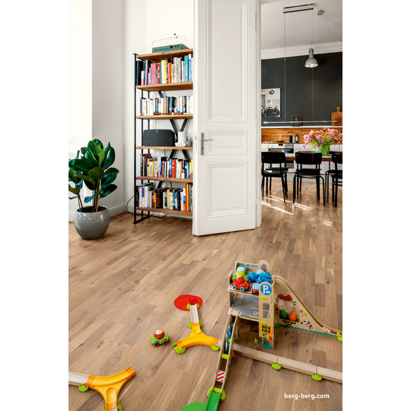 Parkett Eiche 3-Stab Schiffsboden weiß geölt Wild - L